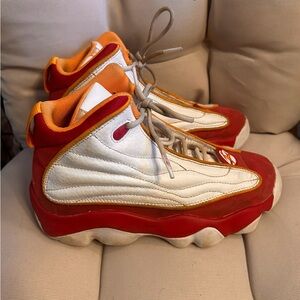 Jordan Kids Sneakers Red and Orange